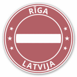 Global Traveller - Rīga | Riga, Latvija | Lettland Aufkleber