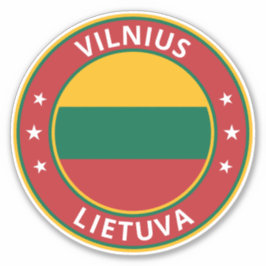 Global Traveller - Vilnius, Lietuva | Litauen Aufkleber
