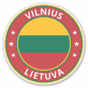 Global Traveller - Vilnius, Lietuva   Litauen Aufkleber
