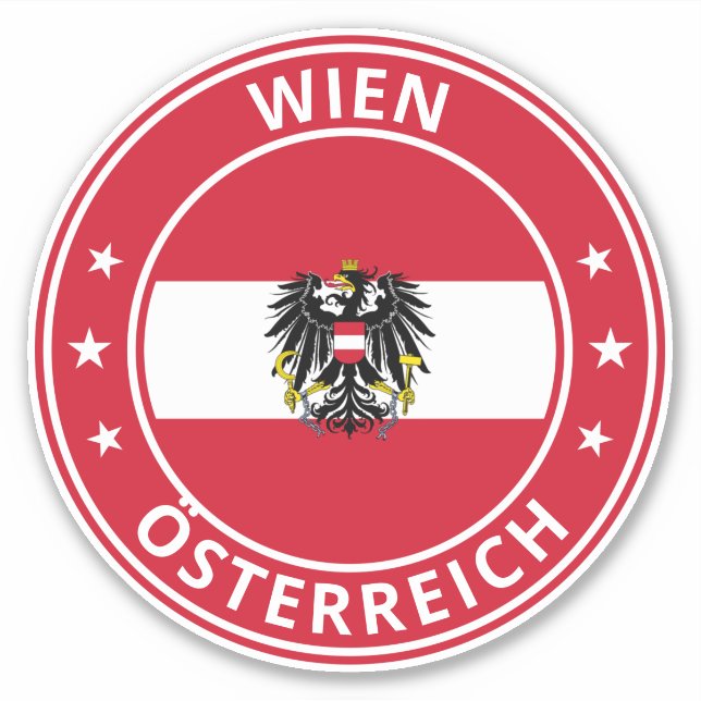 Global Traveller - Wien | Wien, Österreich Aufkleber (Vorderseite)