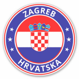 Global Traveller - Zagreb, Hrvatska | Kroatien Aufkleber