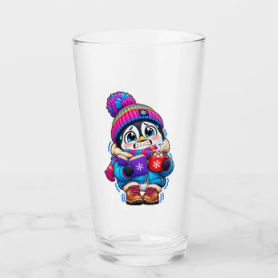 Global Warming Mein Flipper Süßer Pinguin-Aufklebe Glas