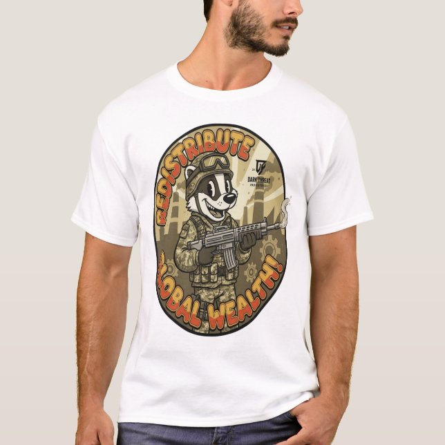 Global Wealth Badger T-Shirt (Devant)