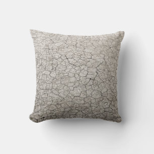 Global worming concept - cracked scorched earth so kissen