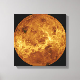 Globale Ansicht der Oberfläche von Venus Leinwanddruck