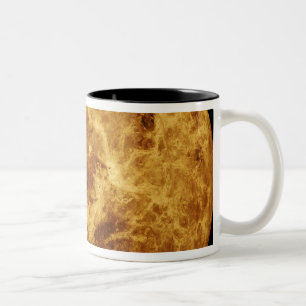 Globale Ansicht der Oberfläche von Venus Zweifarbige Tasse