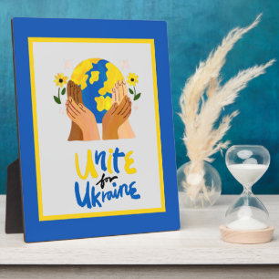 Globale Einheit für die Ukraine Fotoplatte