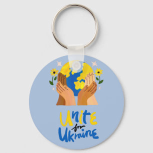 Globale Einheit für die Ukraine Schlüsselanhänger