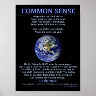 Globale Erwärmung 16" X12", Wert-Plakat-Papier Poster