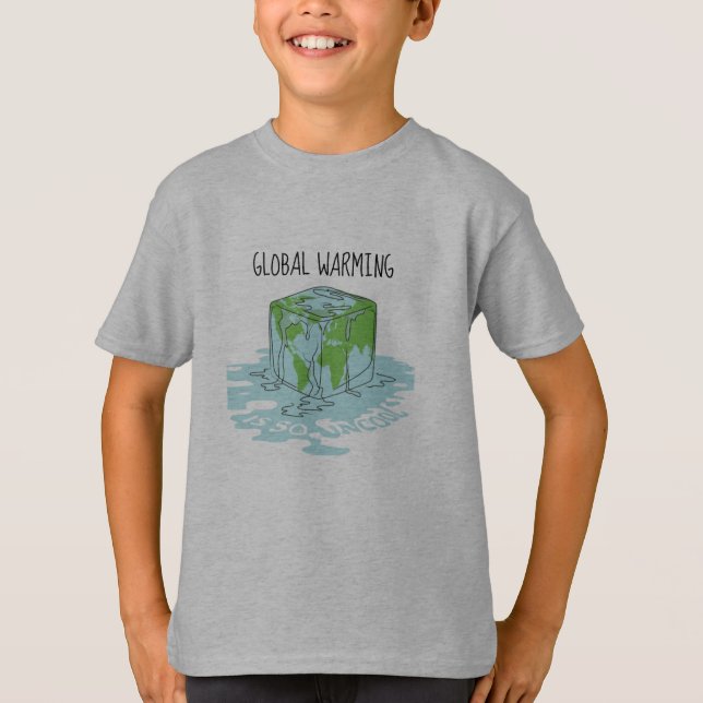 Globale Erwärmung ist so Uncool T-Shirt (Vorderseite)