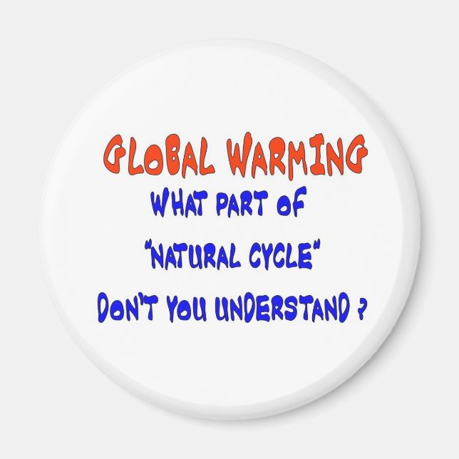 GLOBALE ERWÄRMUNG MAGNET (Vorne)