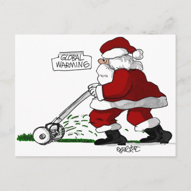 Globale Erwärmung Postkarte (Vorderseite)