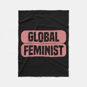 Globale Feministische Gleichheit Empowerment Vinta Fleecedecke