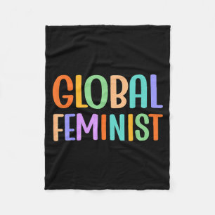 Globale feministische Gleichheit Empowerment Weltw Fleecedecke