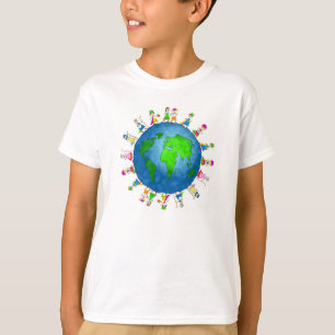 Globale Geburt Christis-Kinder T-Shirt