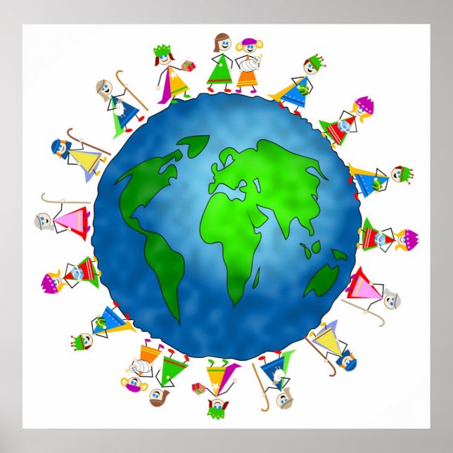 Globale Geburtskids Poster (Vorne)