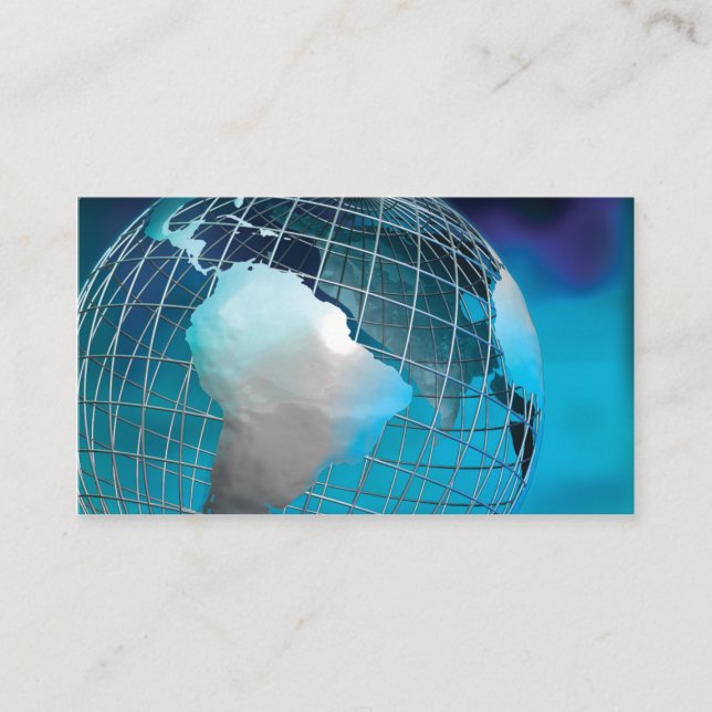Globale Gitter-Visitenkarte Visitenkarte (Vorderseite)