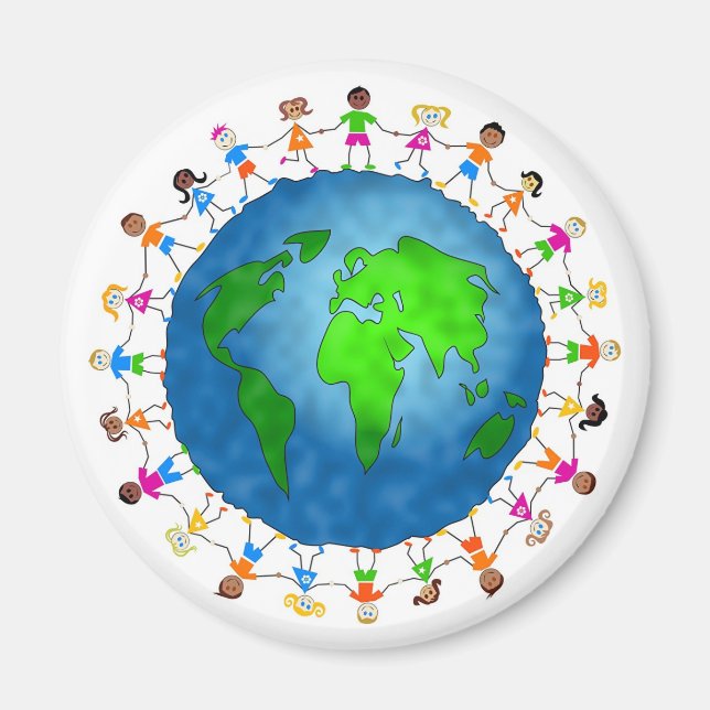 Globale Kinder Magnet (Vorne)