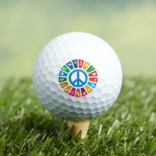 Globale Nachhaltigkeitsziele Trendy inspirierende  Golfball