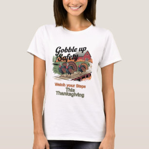 Globale Sicherheit - Retro-Erntedank T-Shirt