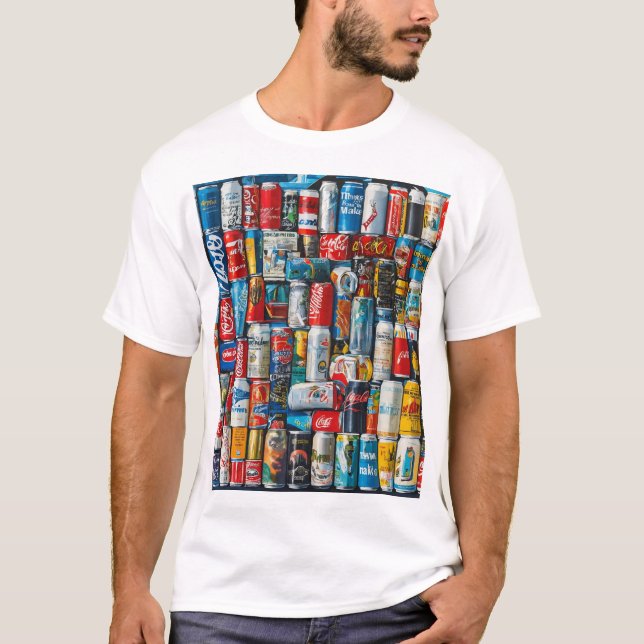 Globale Soda Can Memoiren T-Shirt (Vorderseite)
