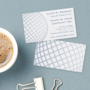 Globale Unternehmensberater-blaues Grau-Kugel Visitenkarte