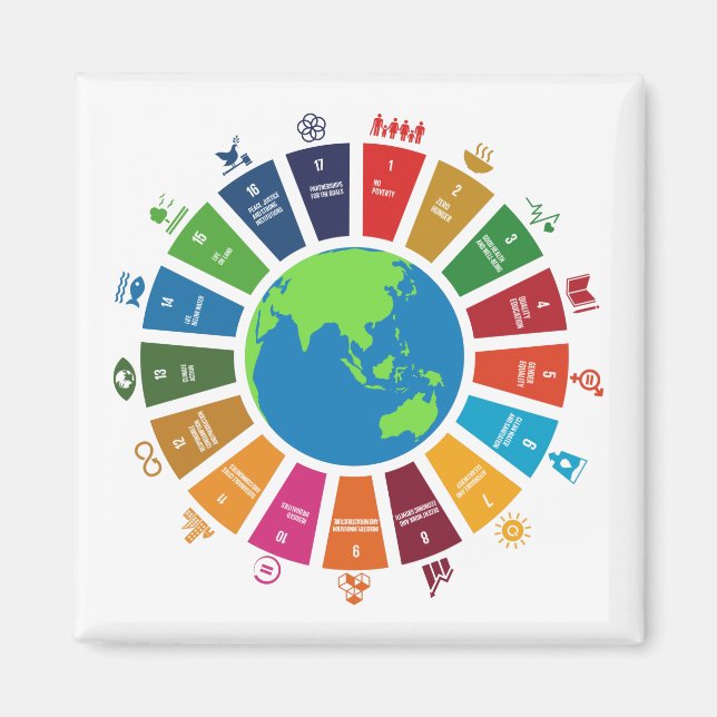 Globale Ziele UN SDG 2030 Magnet (Vorne)