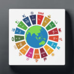 Globale Ziele UNO 2030 Fotoplatte<br><div class="desc">Global Goals UN 2030 Plaques & Signs</div>
