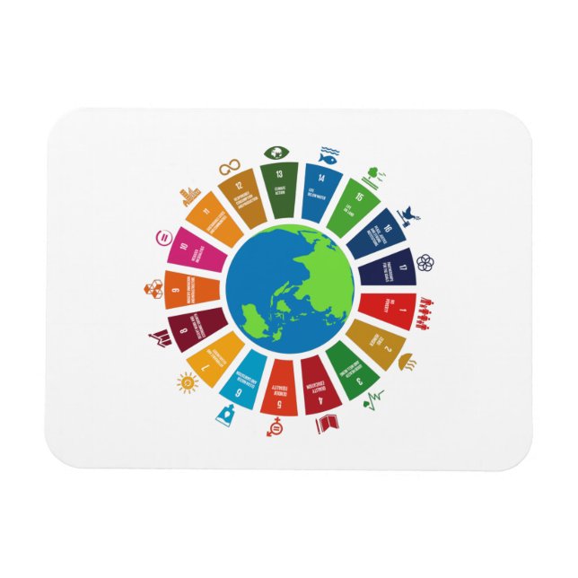 Globale Ziele UNO 2030 Magnet (Horizontal)