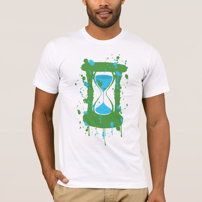 Globaler ErwärmungHourglass T-Shirt (Vorderseite)