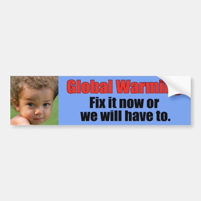 Globaler Erwärmungs-Autoaufkleber Autoaufkleber (Vorne)