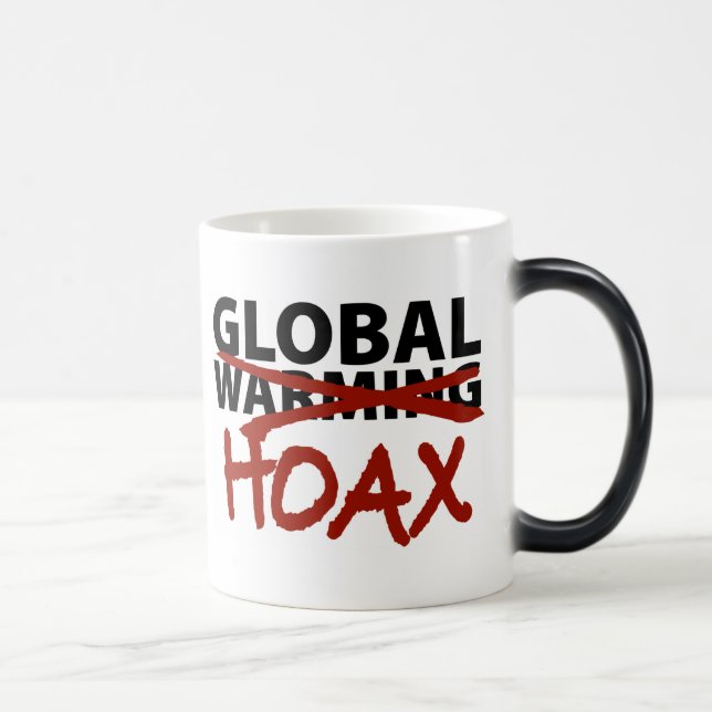 Globaler Erwärmungs-Scherz Verwandlungstasse (Rechts)