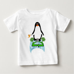 Globaler Pinguin Baby T-shirt