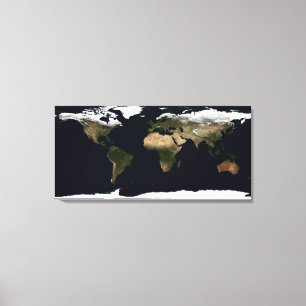 Globales Bild unserer Welt Leinwanddruck