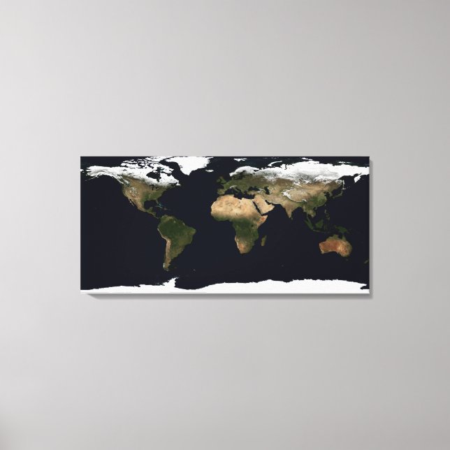 Globales Bild unserer Welt Leinwanddruck (Vorderseite)