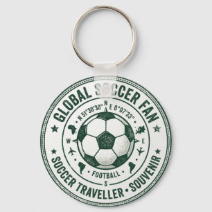 Globales Fußballturnier Fan-Reisender Andenken Schlüsselanhänger