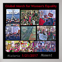 Globales März für das gleichberechtigte Frauenplak