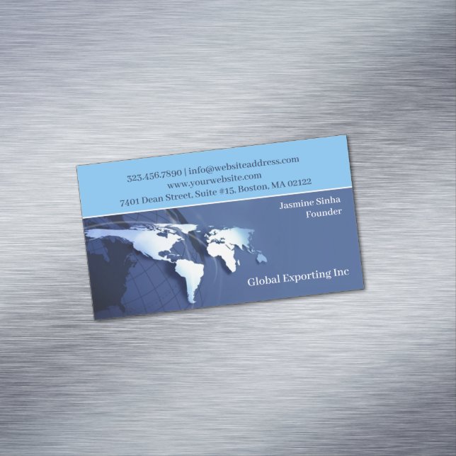 Globalplan Magnetische Visitenkarte (Beispiel)