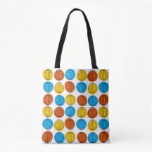 Globe auf der Tasche Orange hinten