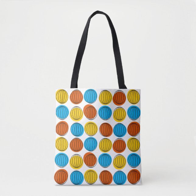 Globe auf der Tasche Orange hinten (Vorderseite)
