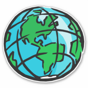 Globe Aufkleber