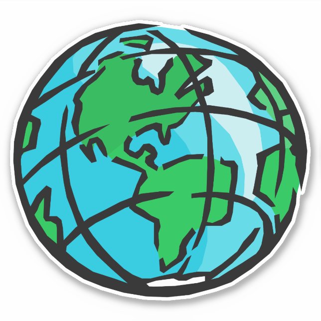 Globe Aufkleber (Vorderseite)