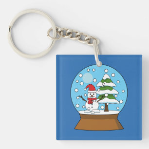 Globe de neige avec Snowman et Pine Tree