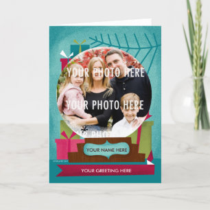 Globe de neige de vacances :  Une carte faite sur