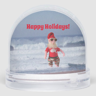 Globe de neige - Père Noël dans le Surf