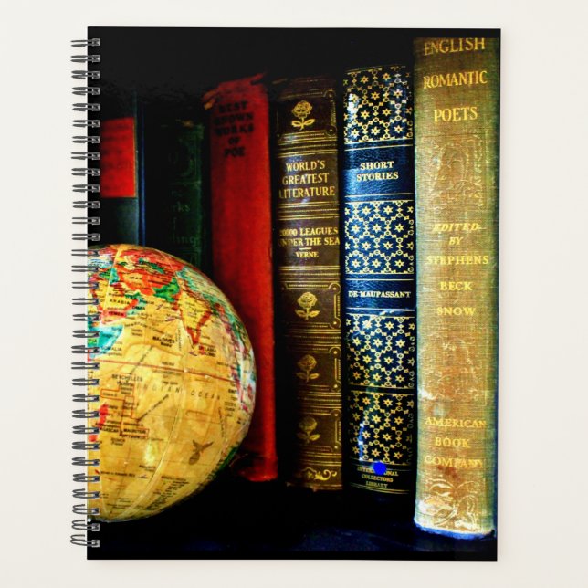 Globe et livres vintages (Devant)