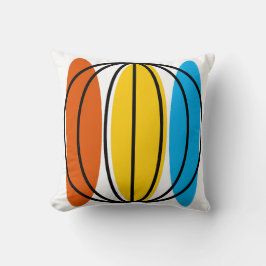 Globe Grosses blaues Rückeck Kissen