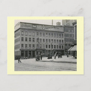 Globe Hotel, Staat St, Albany, NY Vintag Postkarte