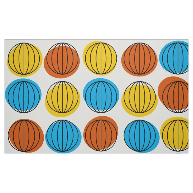 Globe Multi big Stoff (Fat Quarter (45,7 x 55,9 cm))