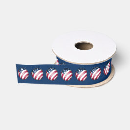 Globe of the Patriotic American Flag Ripsband